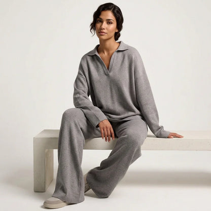 Luxe cashmere lounge set dames – Clairmont