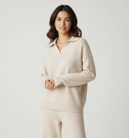Luxe cashmere lounge set dames – Clairmont