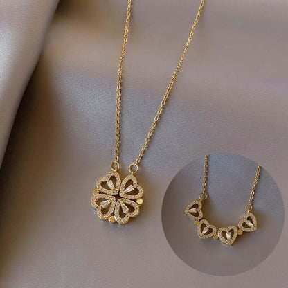 Verstelbare klaverhart ketting - Celeste