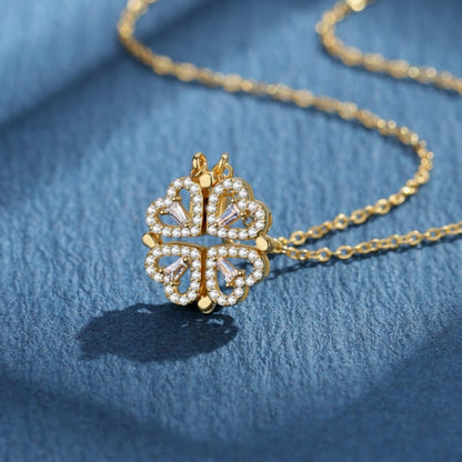 Verstelbare klaverhart ketting - Celeste